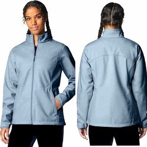 Columbia Acorn Cottage Softshell Jacket, Light Blue/Grey